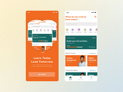 Education App appui design educationapp mobile app ui uidesign uiux userinterface