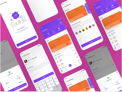E-wallet Mobile Application appui design e wallet fintecapp mobile app transaction ui ui uidesign uiux userinterface