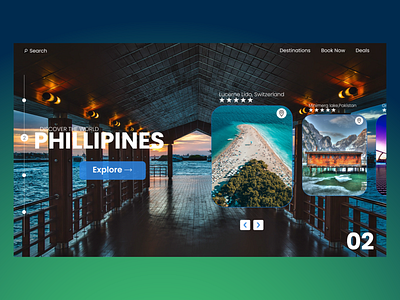 Travel Website Landing Page (static) design landing page landing page design ui ui design ui ux ui ux design web design website design