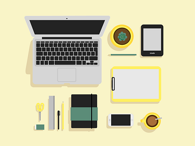 Desk Setup by Lorraine Li on Dribbble