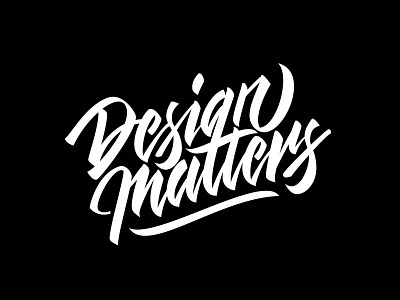 Design Matters handlettering lettering logo typefight typography