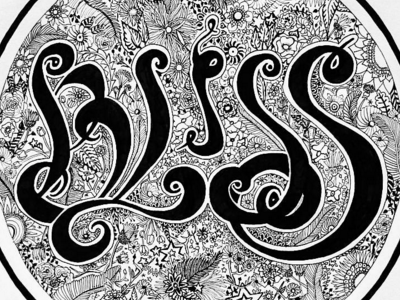 BLISS design handdrawing handlettering illustration lettering type typography