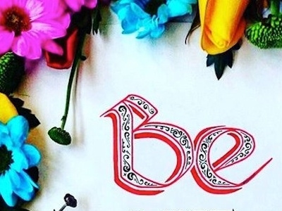 BE LIKE THE SPRING / sketch design floral handdrawing handlettering illustration lettering type typography