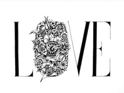 LOVE art design draw graphic hand handdrawing handlettering illustration ink penart typo typography