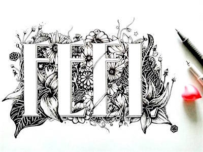 FEEL art design draw graphic hand handdrawing handlettering illustration ink penart typo typography
