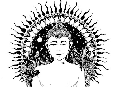 BUDDHA art design details dots draw drawing graphic handdrawing illustration ink