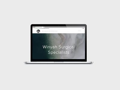 Winyah Surgical Specialists Website doctors office minimal minimal design simple squarespace website website design