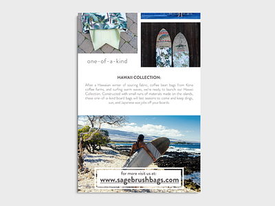 Sagebrush E-mail Newsletter email email banner email blast email campaign minimal minimal design minimalist simple surf surf board surfing