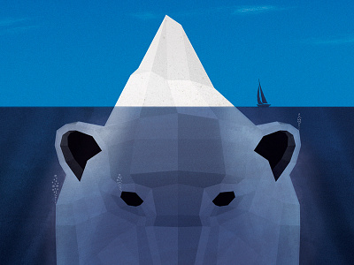 Ice Bear bear iceberg polar polar bear sail sea