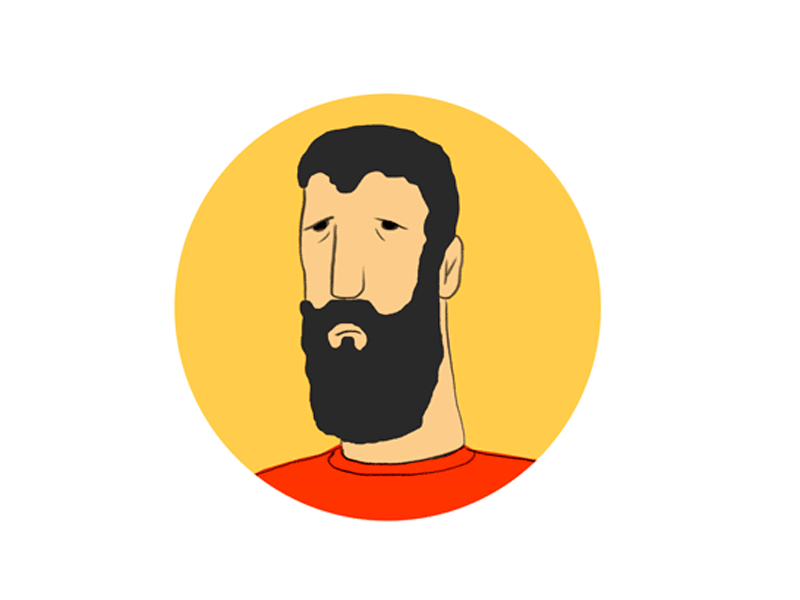 Where is it? animation beard gif illustration looking