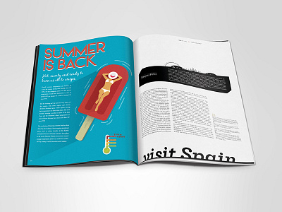 Editorial Illustration editorial illustration magazine story summer vector