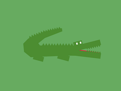 Alligator alligator gator illustration lacoste swamp vector