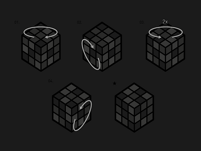 Rubik's Stealth Cube 4 step solving tutorial