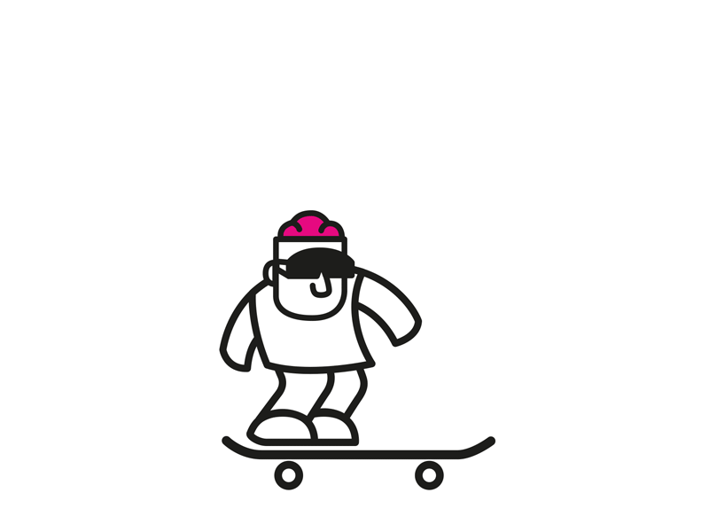 Flip 2.0 animation character flip gif illustrator ride skate trick vector