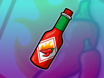 Emote: Hot Sauce bizzarbox digital art discord discord emotes emoji emote emotes stream streamer streaming sub badges twitch twitch emotes