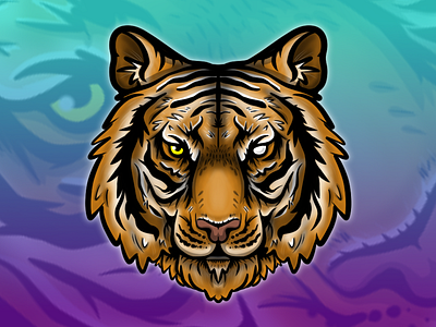 Emote: Tiger bizzarbox cat clipart digital art discord discord emotes emoji emote emotes gamer jungle stream streamer streaming tiger twitch twitch emote wild life zoo