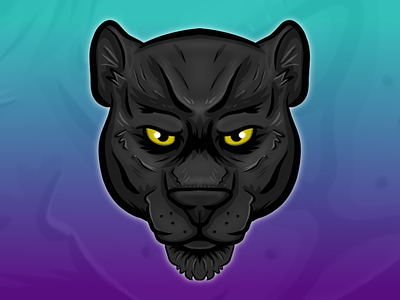 Emote: Panther animal bizzarbox cat channel digital art discord discord emotes emoji emote emotes gamer jungle panter stream streamer streaming sub badges twitch twitch emotes