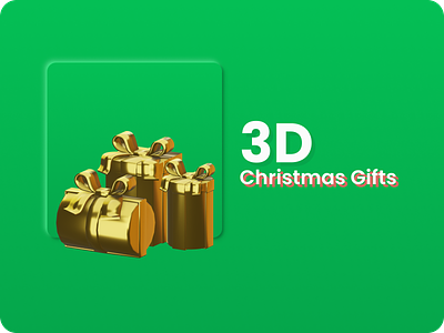 FREE 3D Christmas Gifts 3d graphic design logo ui ux