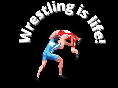 Wrestling Is More Than A Sport canva design graphic design