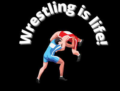 Wrestling Is More Than A Sport canva design graphic design