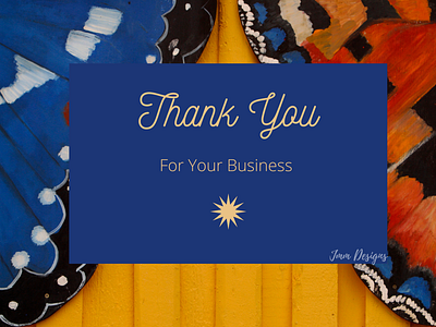 Thank You For Your Business