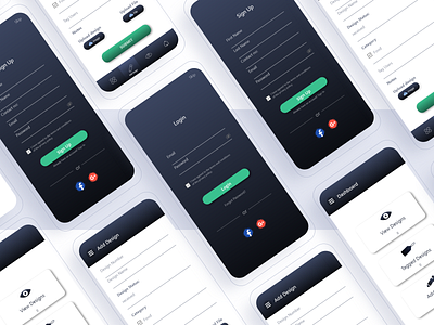 Sign up screens UI design app branding car app ui design designer find my car graphics graphics design illustration logo mobile app ui onboarding screens ui register ui sign in ui sign up ui ui user experience user interface web app ui web ui