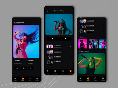 Music App UI Design