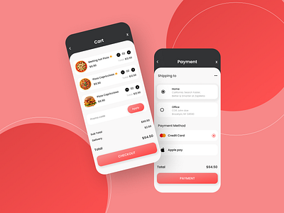 Order Food App Screens UI Design app bitcoin branding car app ui checkout dashboard design designer find my car food app graphics illustration logo nft order food ui uiux view cart