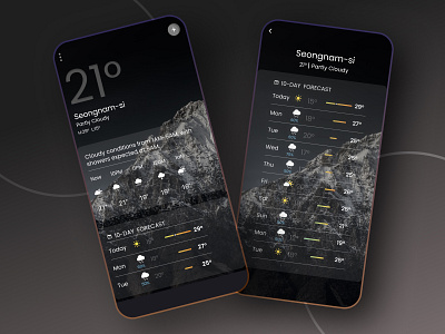 Weather App UI Design