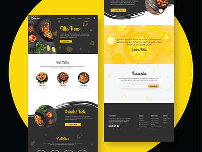 Restaurant landing page UI/UX Design