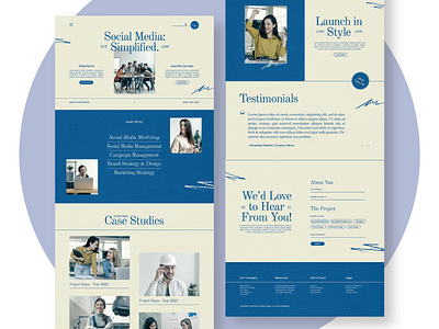 Social media marketing agency web design