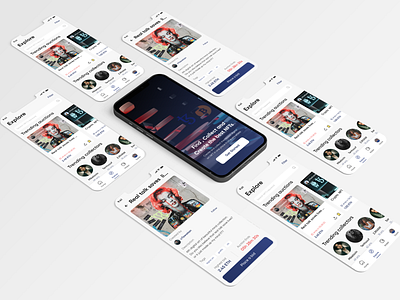 NFT Marketplace App UI/UX design app branding car app ui design designer graphics illustration logo ui vector