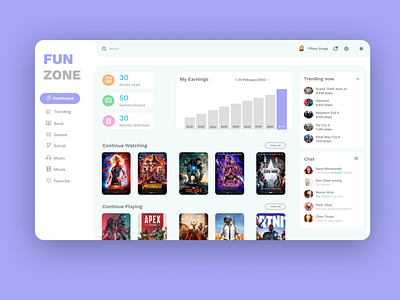 funzone — ui design web