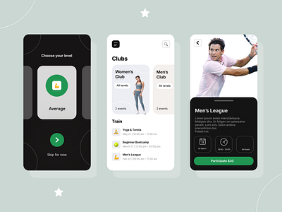 healty sport — ui design mobile apps figma ui uidesign