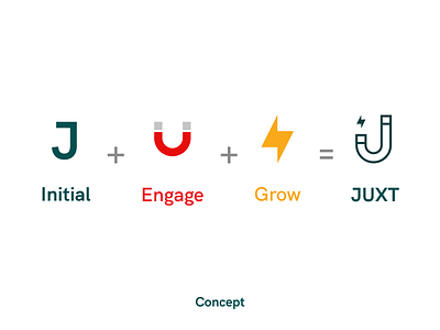 JUXT Design Concept branding logo website