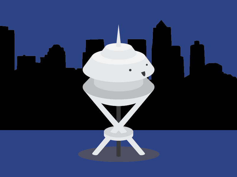 Diamond Space Needle doodles landmark seattle spaceneedle illustration diamond