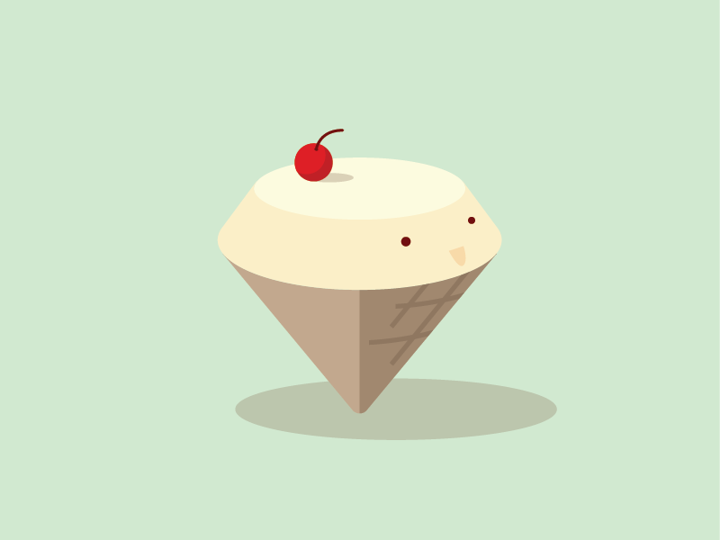 Diamond Ice Cream pastel doodles icecream food illustration diamond