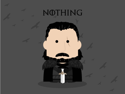 Jon Snow character crows gameofthrones got illustration jonsnow nightswatch winteriscoming youknownothing