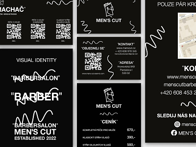 logo / brand identity / Men's Cut Barbersalon brand identity branding bussines card czech republic design graphic design logo printed matter