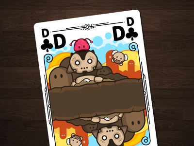 Card Deck - Queen - Update card character deck illustration poker print queen