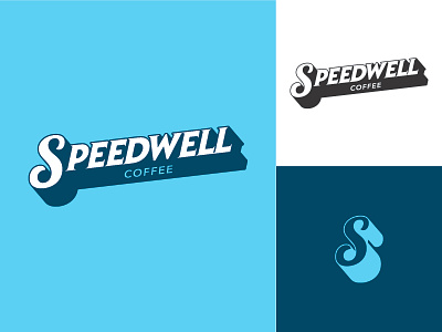 Speedwell Coffee logo reject brand branding coffee identity logo retro