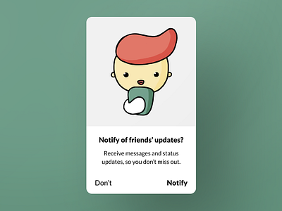 Notification Alert alert illustration messenger mobile design notification procreate product design ui ui design ux ux design