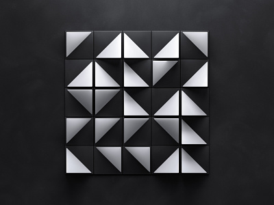 Generatik [3D exploration] 3d abstract black and white blender 3d generatik generative art generative design minimal primitives render