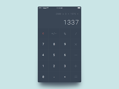 Calculator 004 calculator dailyui ios ui ux