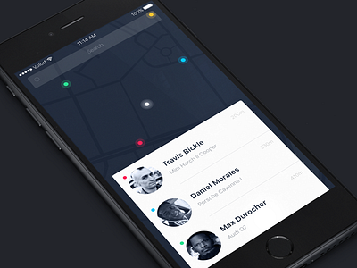 iTaxi 020 app dailyui ios location map material design taxi tracker ui ux