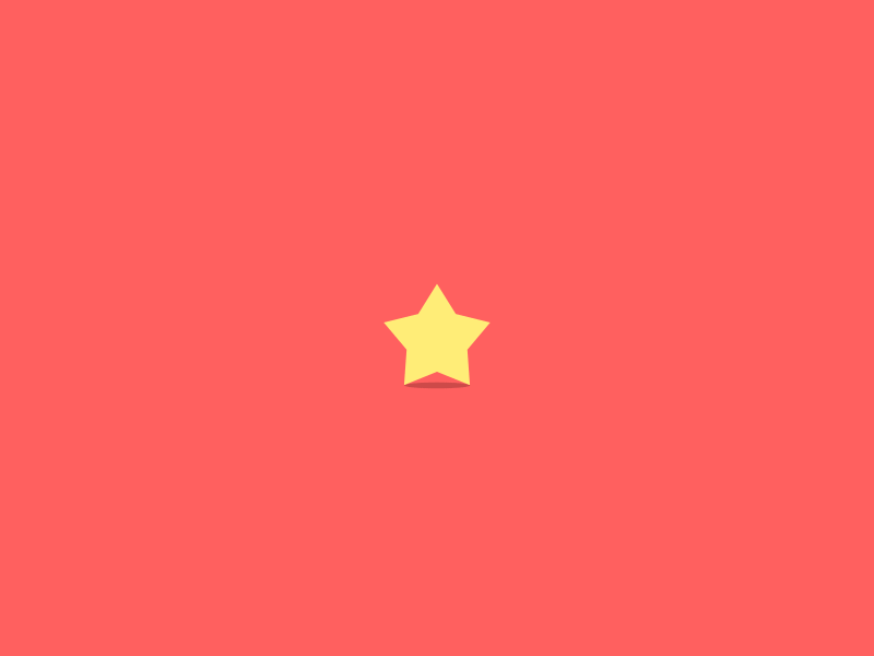Yippee! aep after effects animation cute favorite gif happy preloader squash star stretch ui