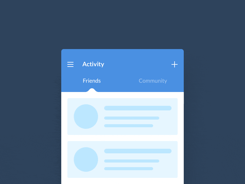 Tabs android animation concept gif liquid material design mobile switch tabs ui ux wireframe
