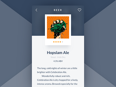 Product card app beer box card clean detail floating product simple ui ux view