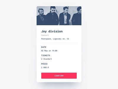 Confirm button card clean confirm dailyui material design mobile modal order popup ui ux