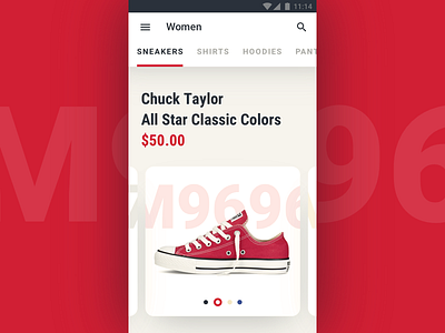 Product card android card e commerce product slider tabs ui ux
